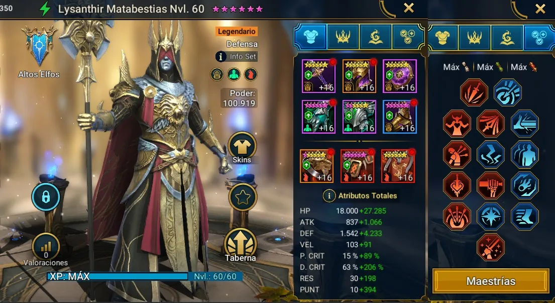 Equipo Lysanthir Matabestias