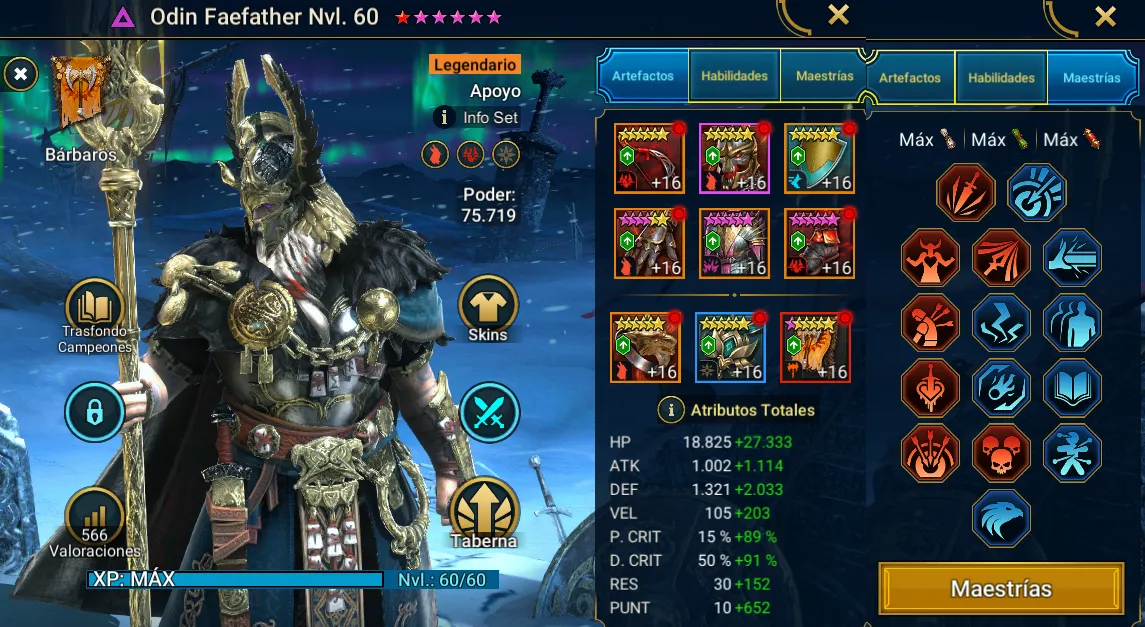Equipo de Odin