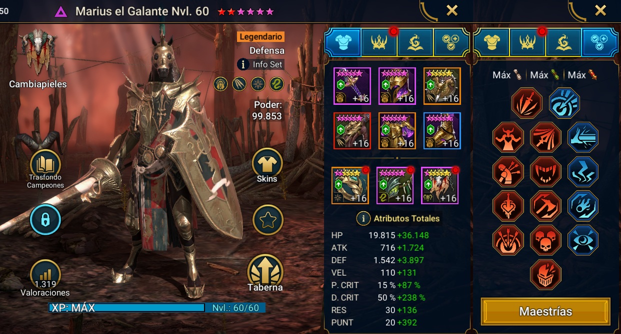 Equipo de Marius