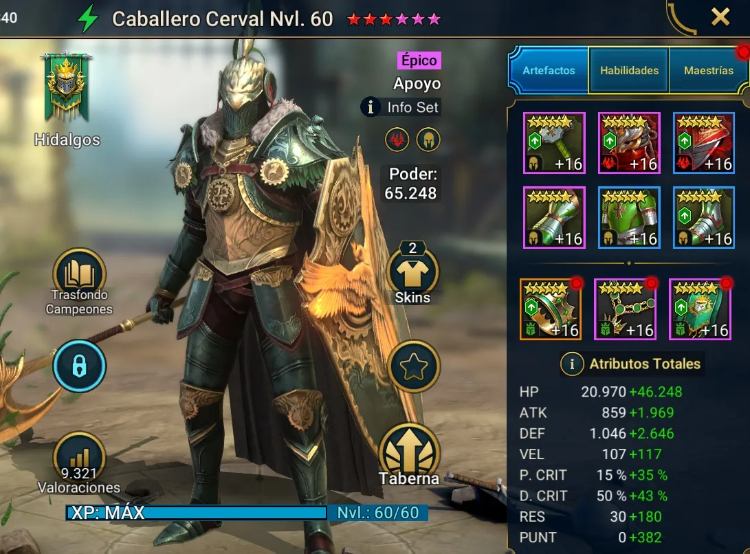 Equipo de Caballero cerval