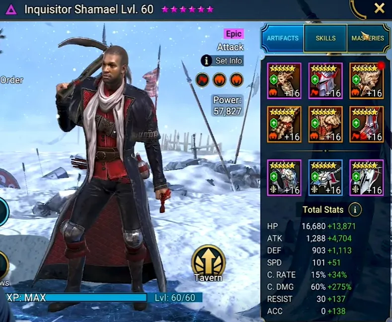 Equipo Inquisidor Shamael