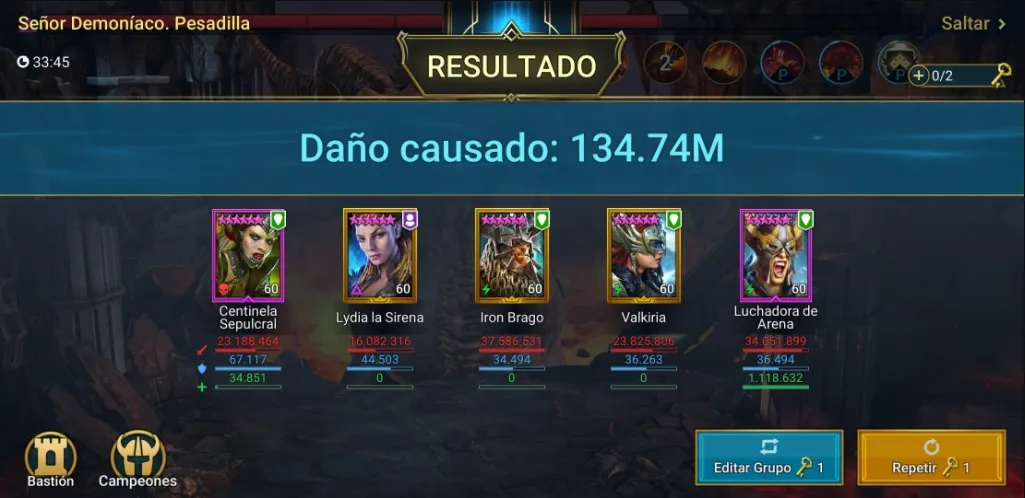 Setup Contraataque con Valkiria